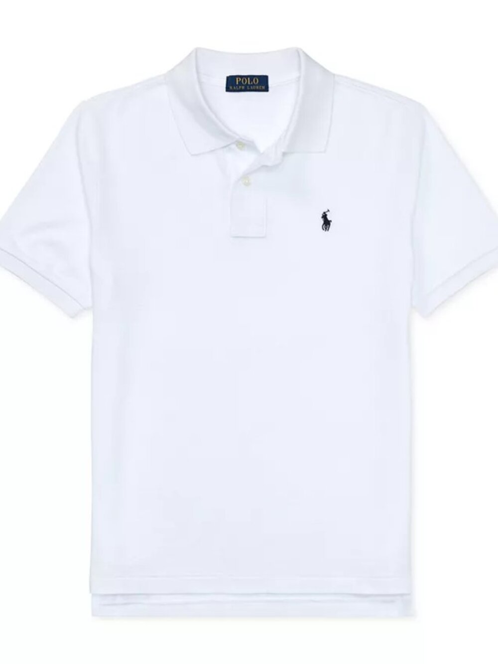 NWT Polo Ralph Lauren 8-20 Boys' Cotton Mesh Logo Polo Shirt WHITE